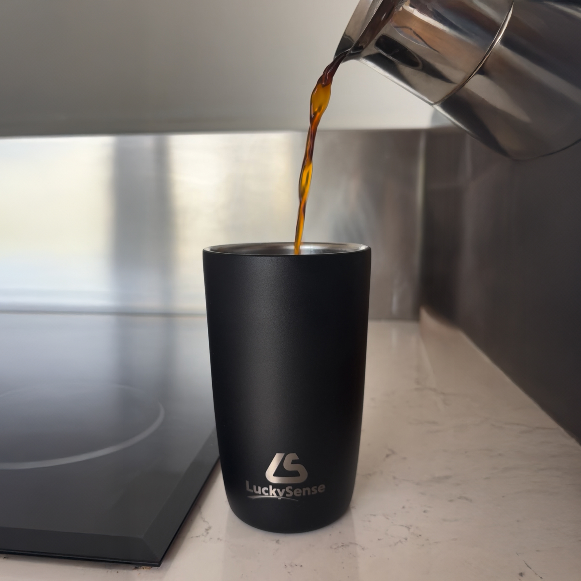 Koffieneker to go zwart